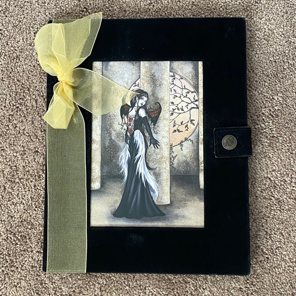 NWOT Black Velvet Fairy Journal Notebook